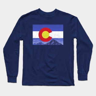 vintage colorado flag Long Sleeve T-Shirt